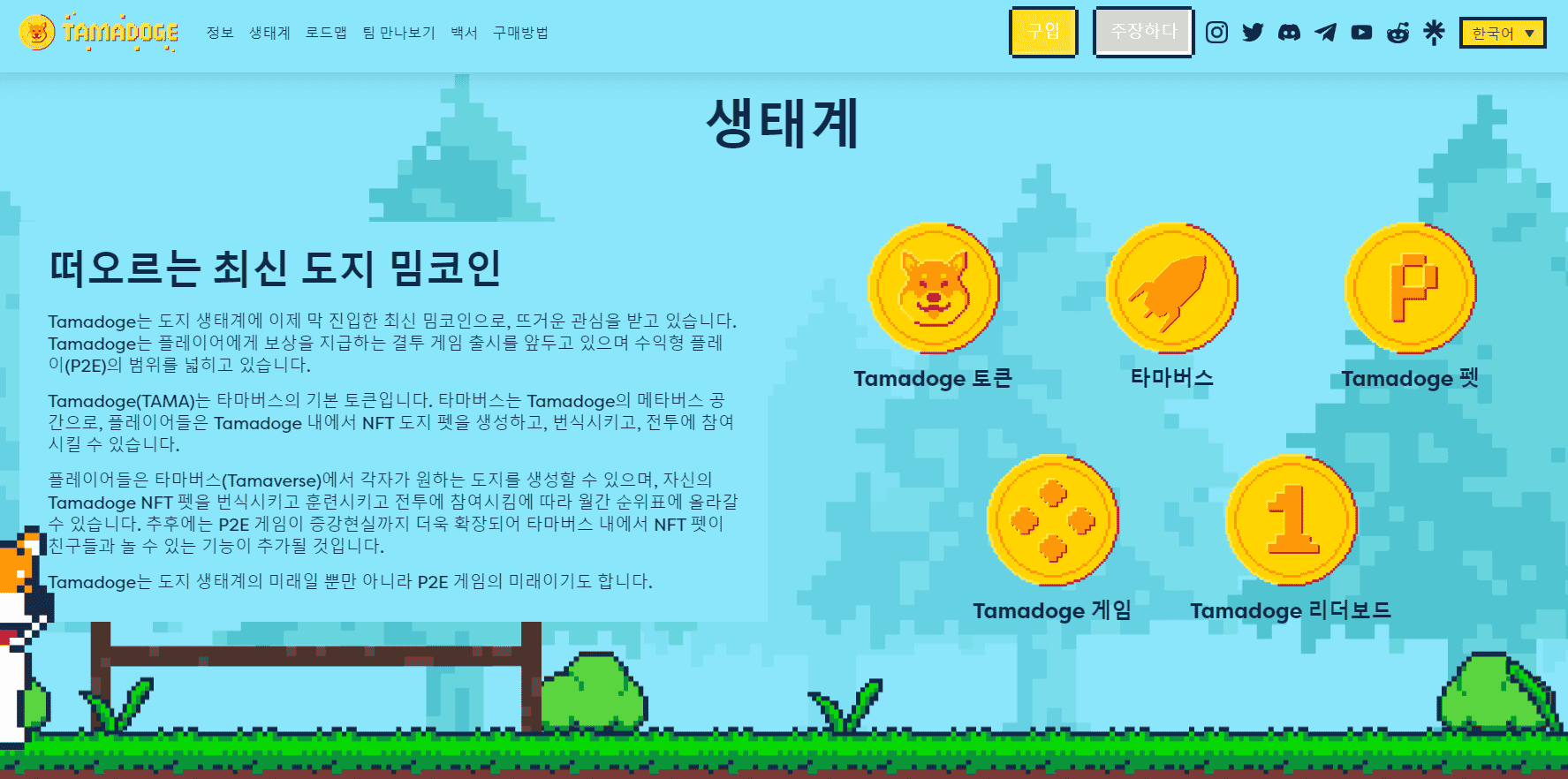 타마도지 생태계 페이지